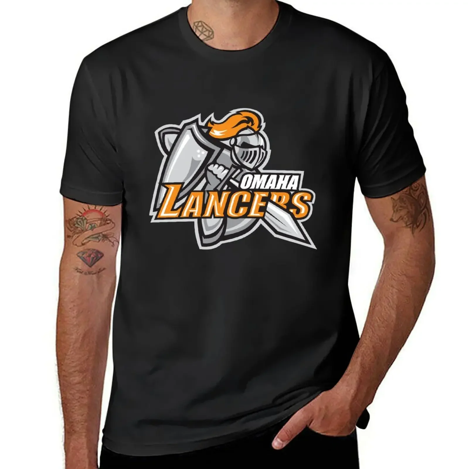 Omaha Lancers T-Shirt anime tshirt sports fans custom t shirt designer t shirt men