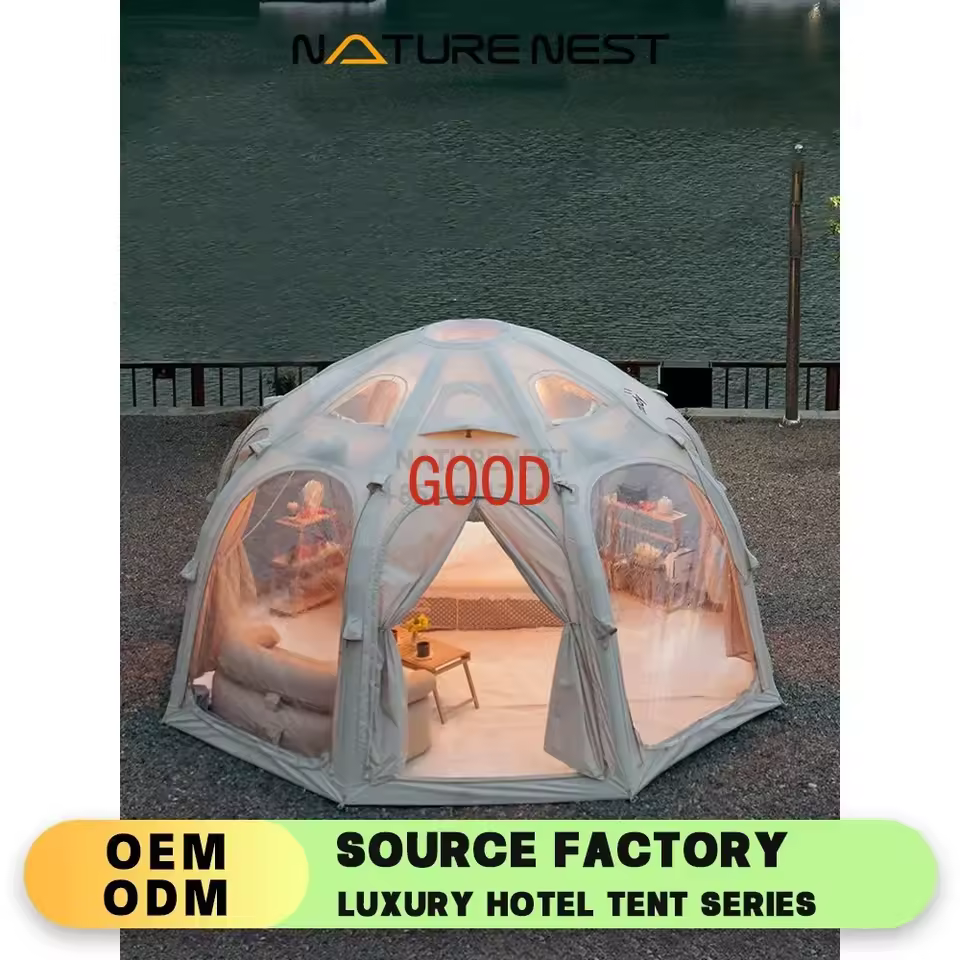 Starry Octagonal Inflatable Tent Circular Outdoor Camping Cabin round Hiking Polyester Cotton Air Yurt for Adventure Seekers - AliExpress 