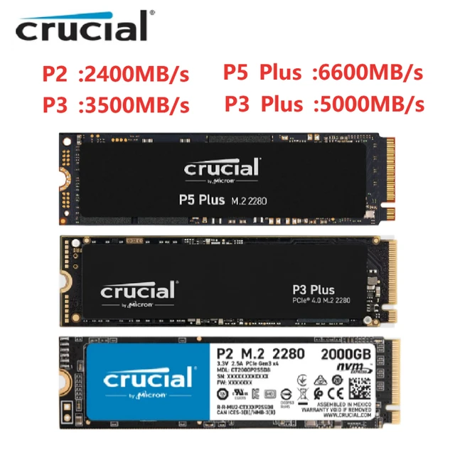 Crucial P5 Plus 500GB PCIe orders 4.0 3D NAND NVMe M.2 Gaming SSD