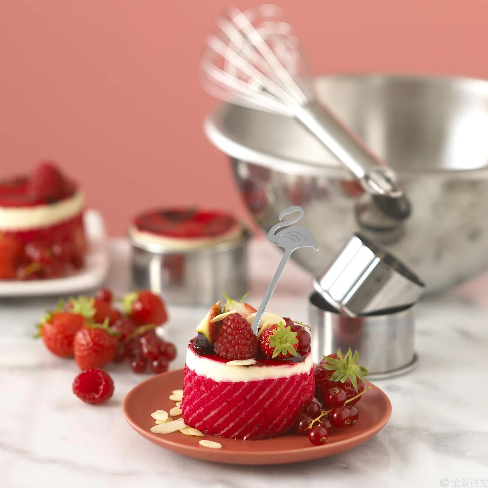 2Pcs Spoon Fashionable Stainless Steel Mixing Spoon Portable Light Weight for Coffee House Kitchen Dinner