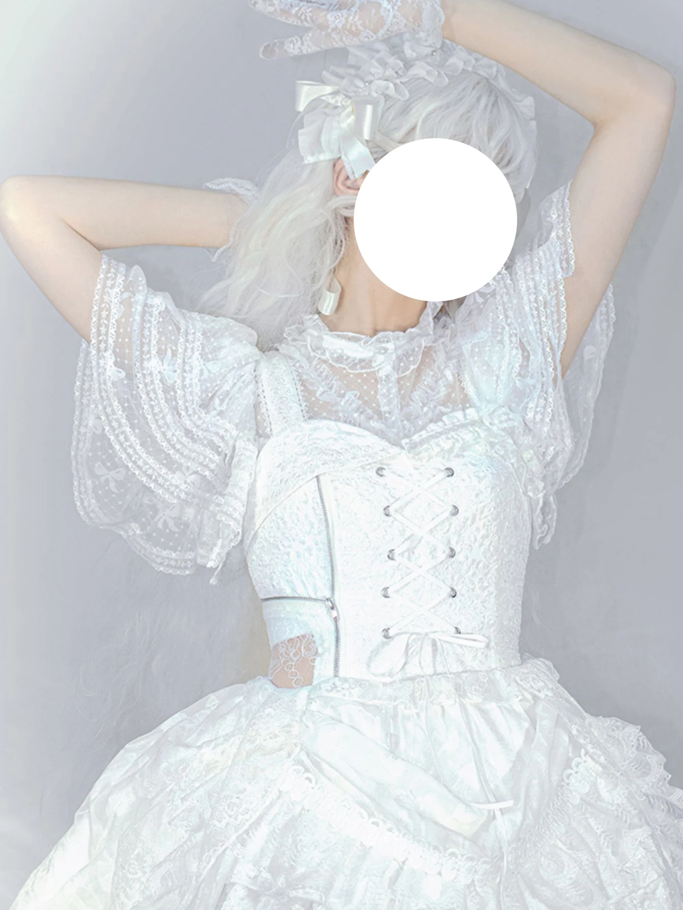 Lolita Sle Lace Sve Base irt Versatile ort Sve loween Inner Wear Ele Fit Polyester Fiber Skin-friendly Bre...