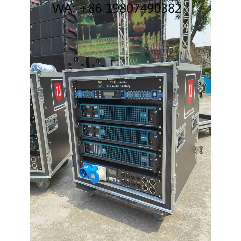 Two Channel 800W Professional Stage Amplifier, high power audio accessory for line array speaker system matching