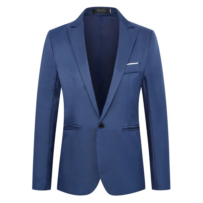 

B278-Early spring new single-sided lining double breasted spun wool suit jacket