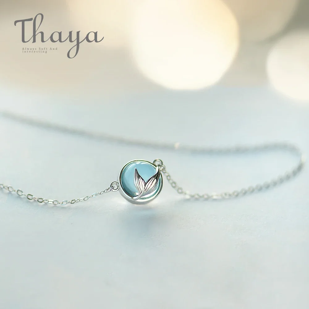 

Thaya Original Design Silver Women Necklace Mermaid Pendant Chain Necklace for Women 40+5cm Engagemant Fine Jewelry for Party
