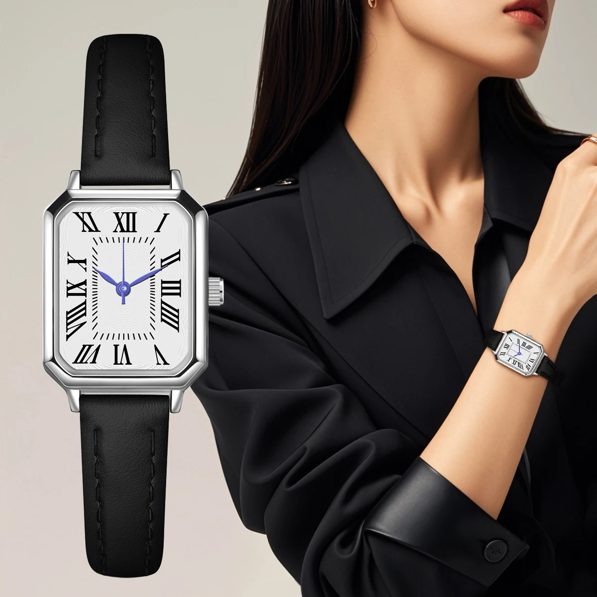Casual Watch For Women Pu Leather Watches Ladies Quartz Wristwatches Women Clock Friends Family Christmas Gift Valentine's Day