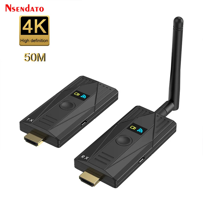 JM300Pro Mini Wireless HDMI-Compatible Video Transmitter and Receiver Extender 4k Video Transmission Kit for Camera TV Projector