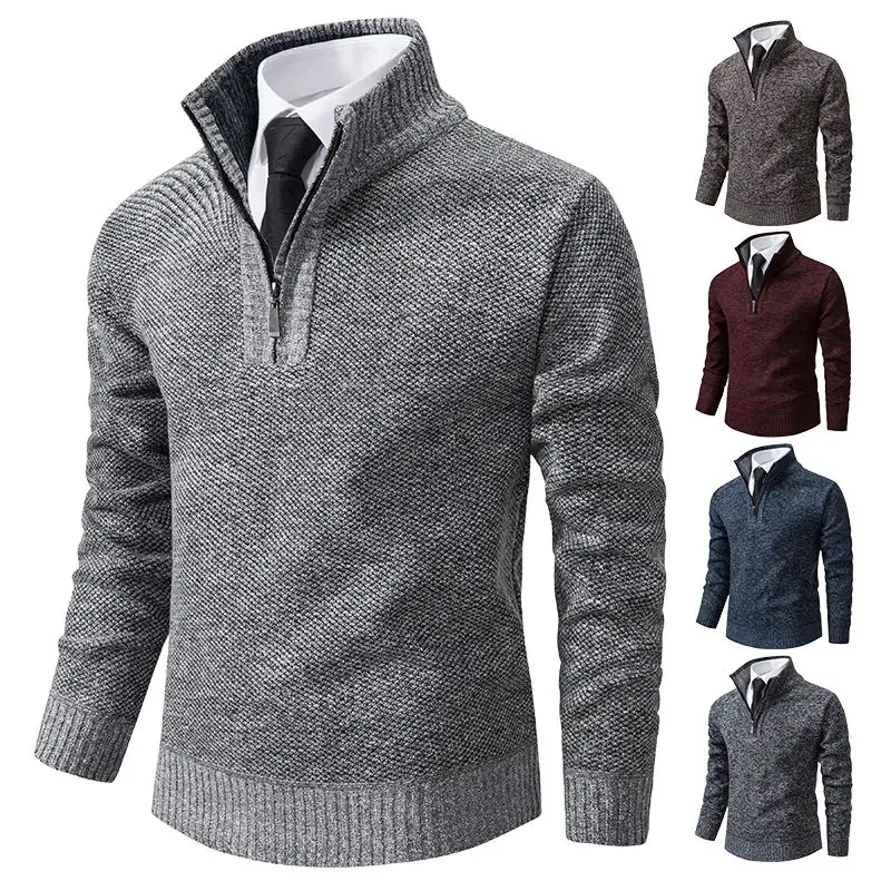 

Men's Autumn Winter Pullover Knitwear Long Sleeve Boat Neck Youthful Vitality Style Color Wi New Arrivals Fashionable Casual