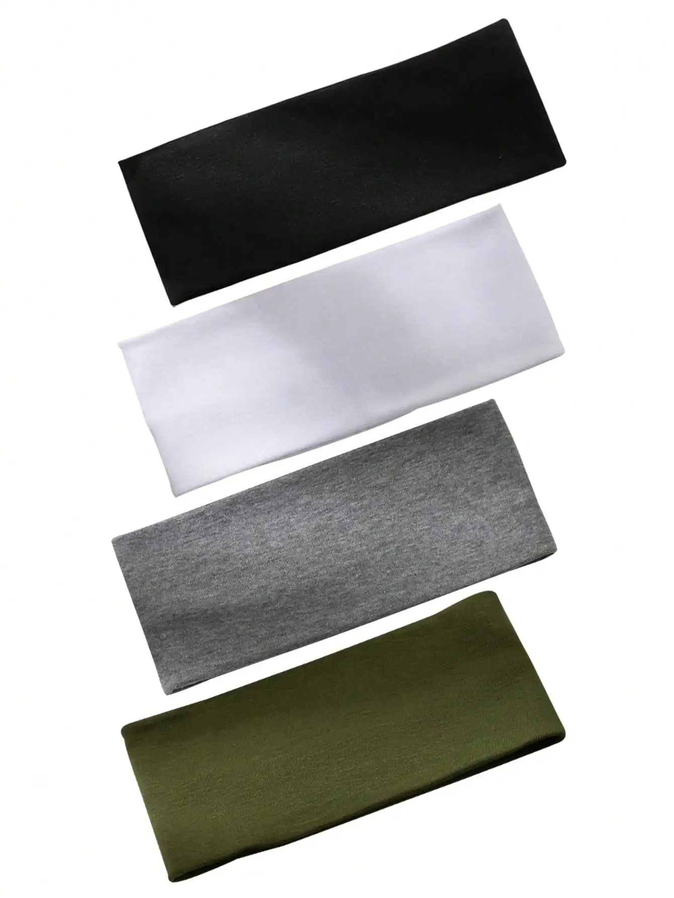 

Набор из 6 женских повязок на голову из однотонной ткани для повседневного использования, занятий спортом и фитнеса