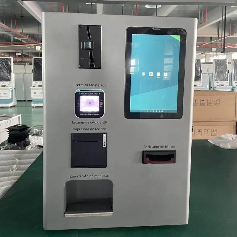 Self Service Cash Exchange Machine with SDK Function for Unmanned Supermarket Pizza Shop Coffee Shop Mall Shopping