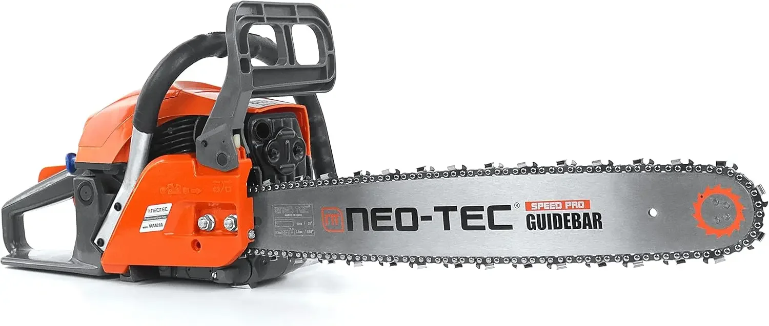 20 Inch Chainsaw, 62CC Power Chain Saws Gas Powered 2 Stroke Handed Petrol Gasoline Chain Saw for Cutting Wood Outdoor