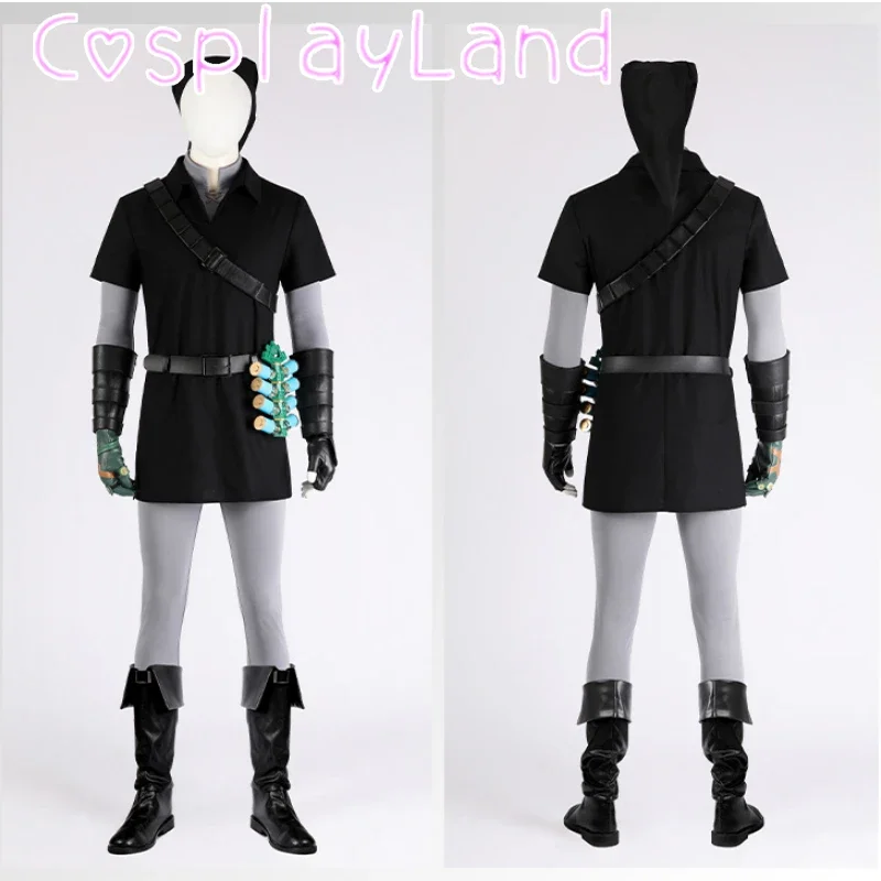 Tears of the Kingdom Dark Link Cosplay Game Costume Men Punk Combat Uniform Full Set Carnival Theme Party Disguise Battle Suit