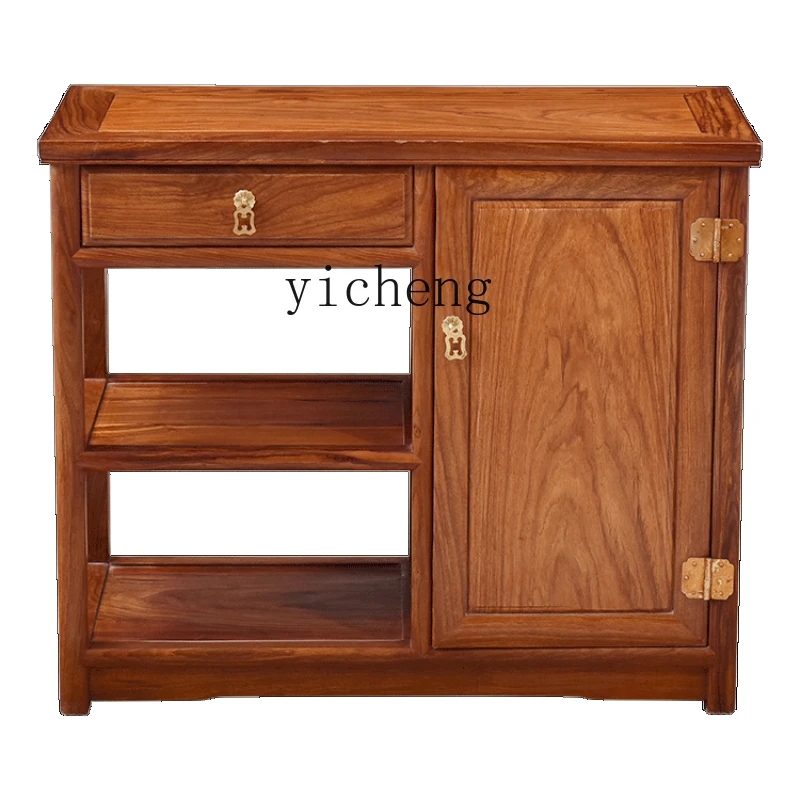 Yy Pterocarpus Erinaceus Poir. Sideboard Cabinet Rosewood Tea Cabinet New Chinese Style Solid Wood Simplicity Living Room