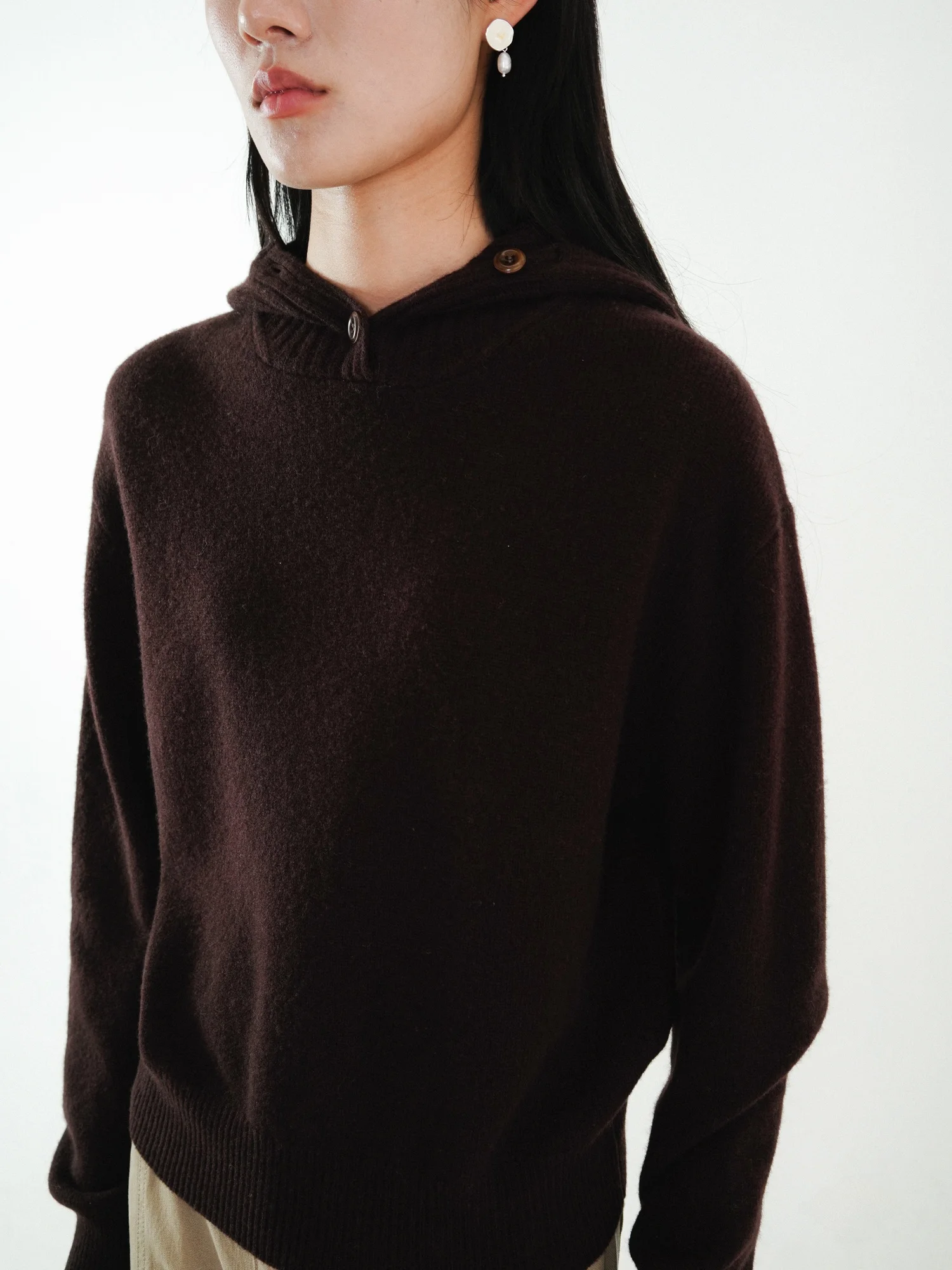 

Женская вязаная шерстяная толстовка Modello с коротким и длинным рукавом, мягкая, в стиле Cleanfit, весна-осень, комфортная посадка, цветная