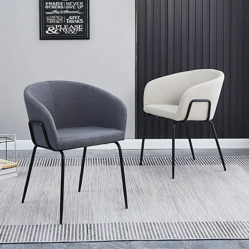 White Office Throne Dining Chairs Modern Ergonomic Outdoor Luxury Arm Chair Design Nordic Sillas Comedor Home Furniture YR50DC
