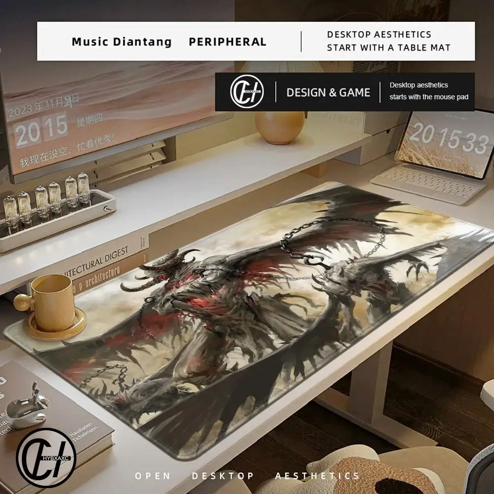 

G-Guild Wars Mousepad Large Gaming Mouse Pad LockEdge Thickened Computer Keyboard Table Desk Mat 90x40cm XXL Gamer Mousepad