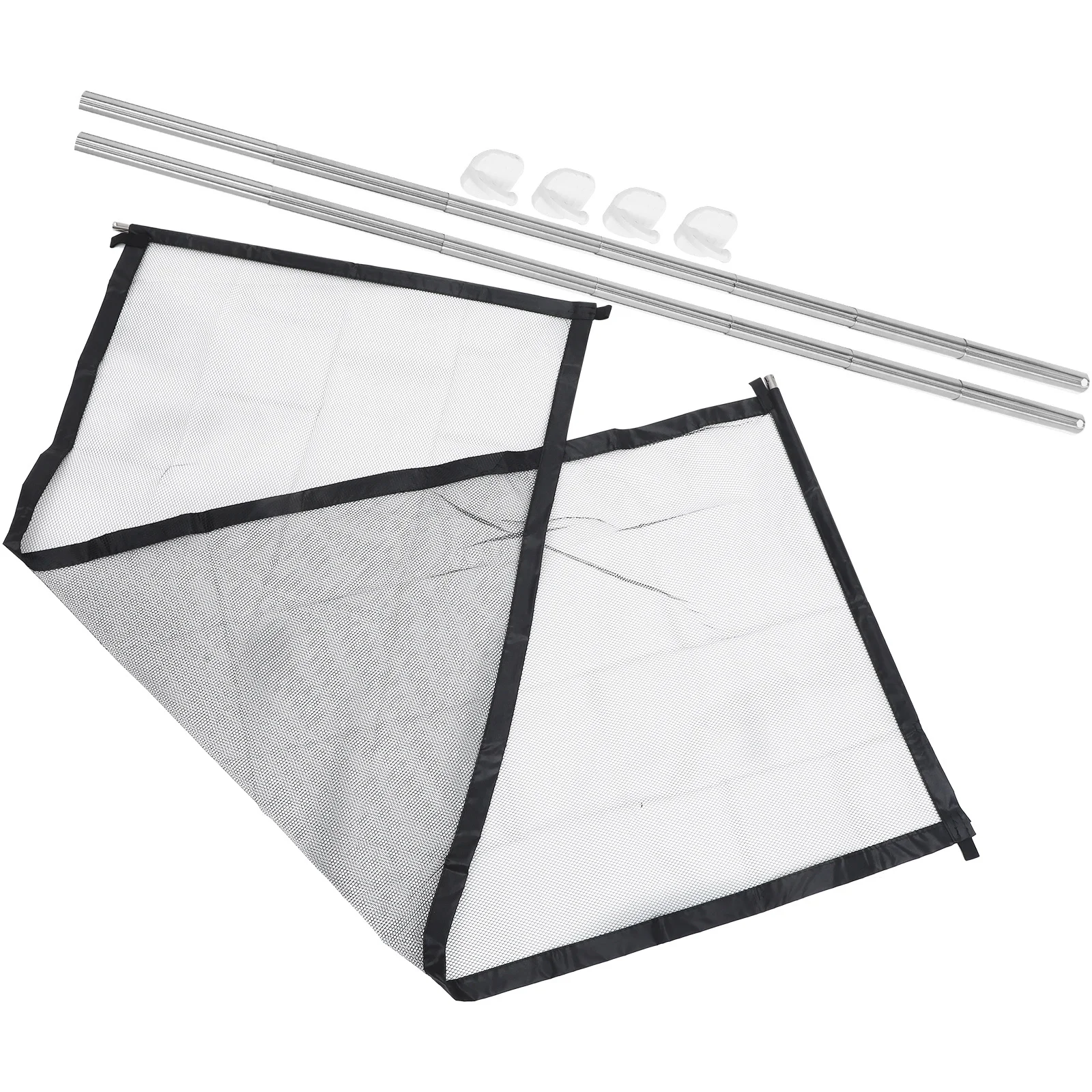 1 ensemble de porte en maille de sécurité pour bébé, protection de sécurité pour animaux de compagnie, clôture rétractable en Nylon et acier inoxydable, portes, escaliers, protection intérieure et extérieure