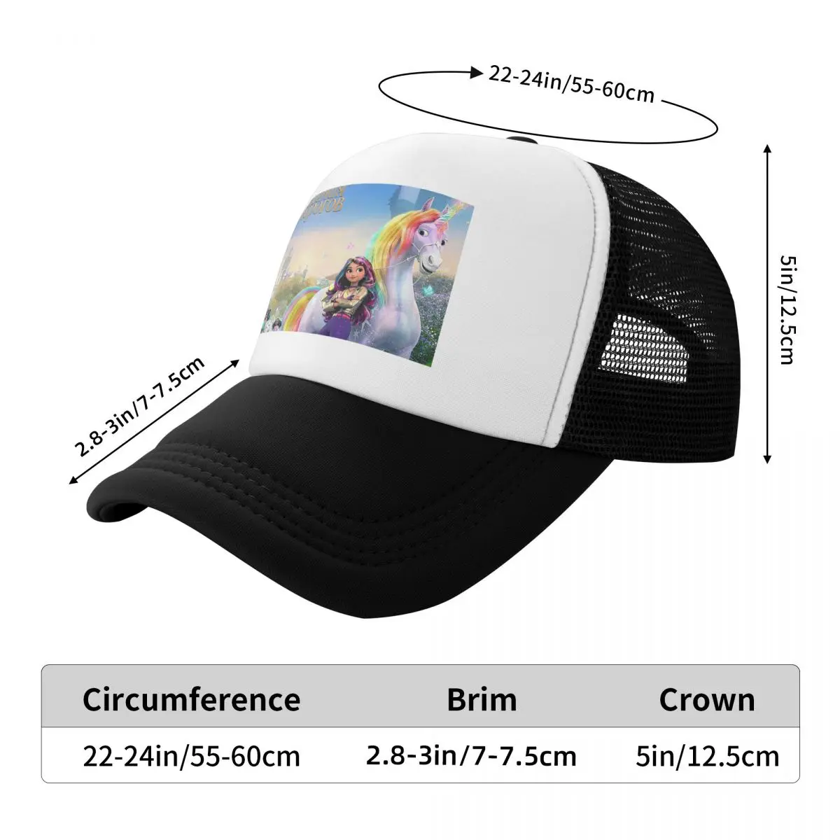 Unicorn Academy (6) Cap Casual Mesh Baseball Caps Adjustable Hat Hip Hop Summer Unisex Baseball Hats