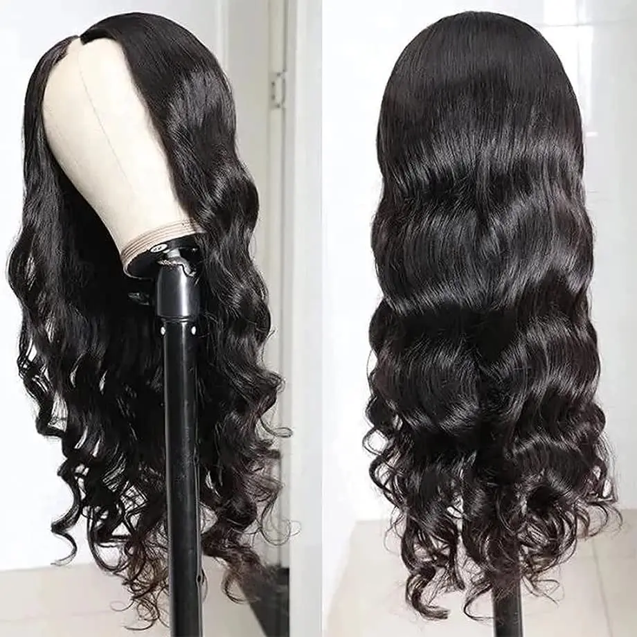 Body Wave Human Hair Wig V Part Wigs For Women No Leave Out Upgrade U Part Wig Brazilian Remy Human Hair Machine Made Cheap Wigs