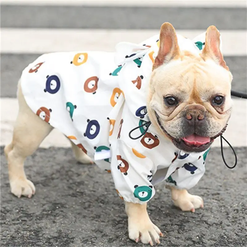 Pet Dog Raincoat Pug French Bulldog Clothes Waterproof Clothing for Dog Rain Jacket Poodle Bichon Schnauzer Welsh Corgi Raincoat