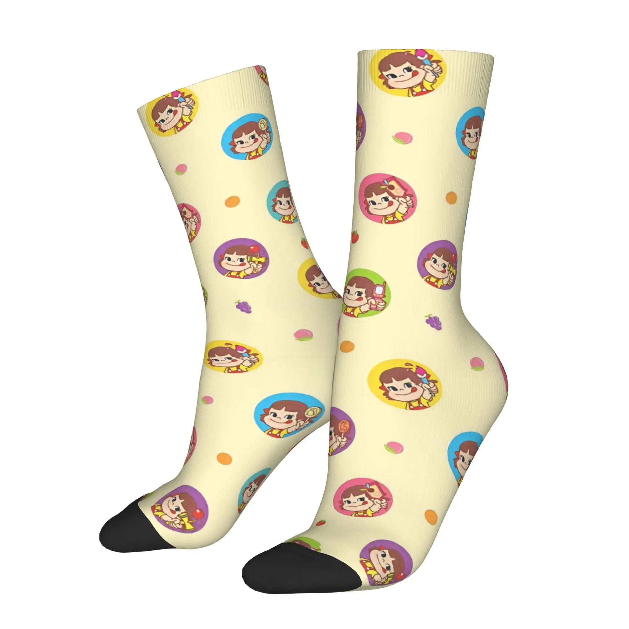 Milky Candy Fujiya Milky Sock Impreso Hombre Poliéster Moda