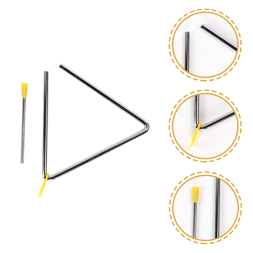 

Triangle Percussion Bell Music Enlightenment Instrument Toddler Instruments Stainless Steel Portable Kids Child
