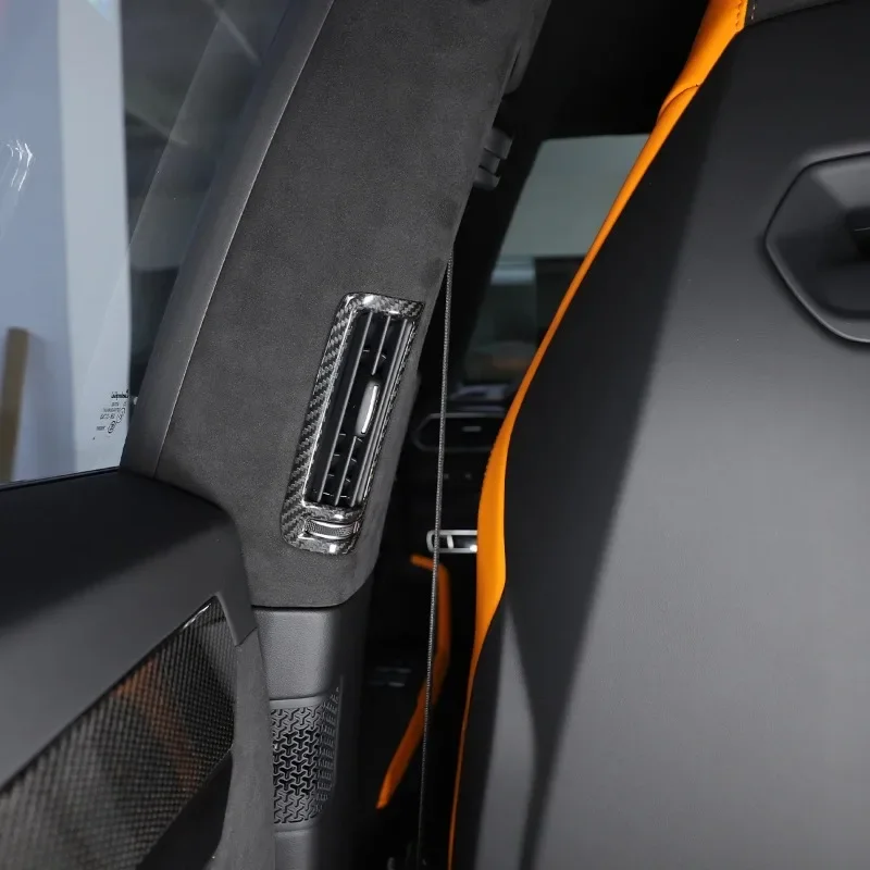 

For Lamborghini URUS 2018-2023 Real Carbon Fiber Car B-pillar Air Outlet Frame Cover Trim Interior Car Accessories