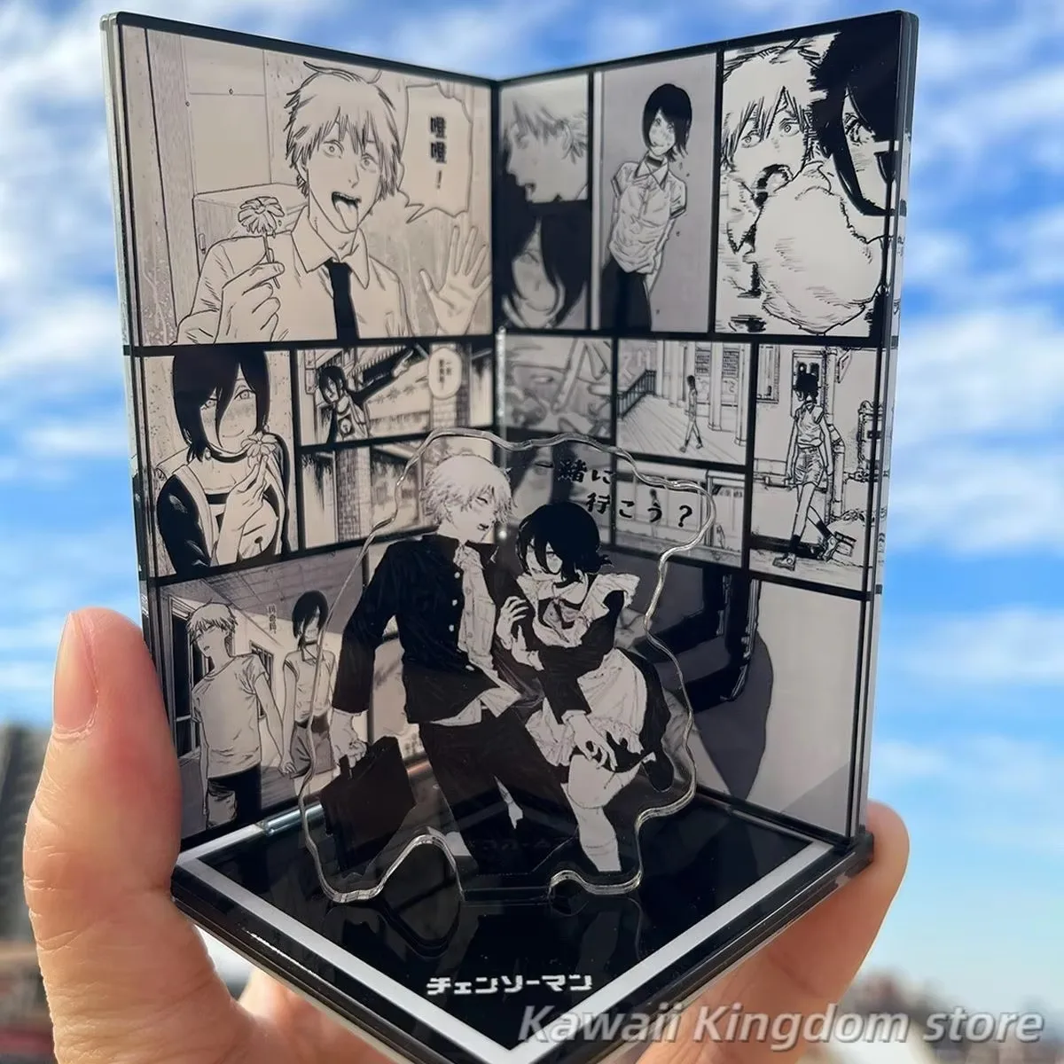 Figura Decorativa Acrílica de Anime Denji Reze, Edición de Colección, para 