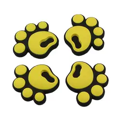 4Pcs Soft Rubber Snowboard Stomp Pad Self-Adhesive Snowboard Footprint-Shaped Pad Snowboarding Grip Mat For Skiing Accessories