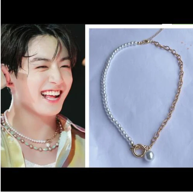 2022 Hallyu New PTD TO DANCE Concert Tian Jungkook Pearl Necklace Simple  Fashion Celebrity Jewelry Accessories Gift - AliExpress 36