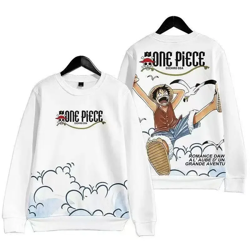 Sweatshirt mit One-Piece-Anime-Motiv, Rundhalsausschnitt, langärmelig, lässige, lockere Jacke, Unisex. – Detail 9