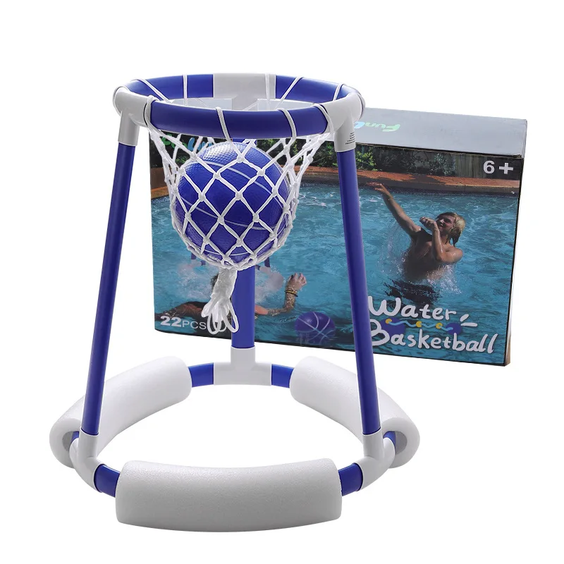 

Outdoor Water Basketball Stand Floating Basketball Hoop with Basketball Swimming Pool Game Toy Kids Basket Rack pool Games Toy