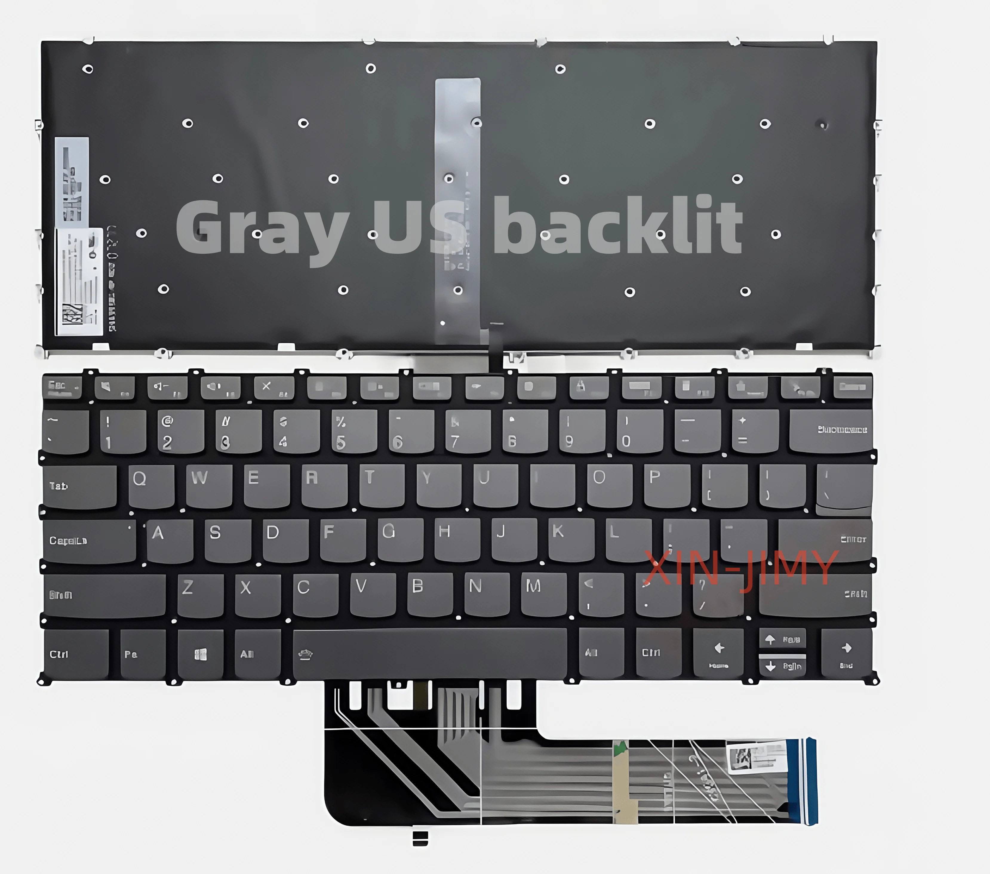US Gray Backlit Laptop Keyboard for Lenovo IdeaPad Slim 5 14AHP9 14IMH9 14IRU9 14IAH8