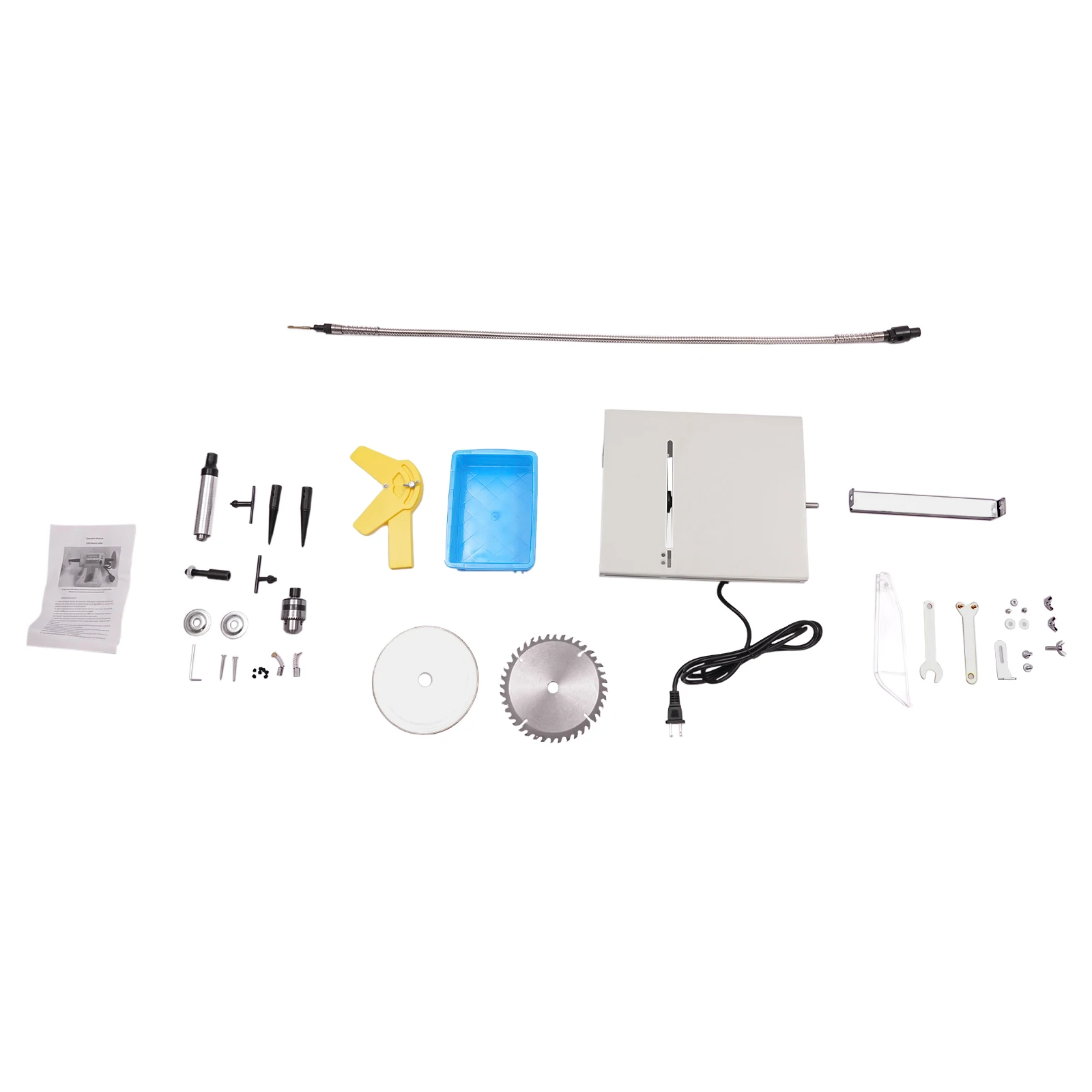 750W Table Saw Mini Woodworking Electric Polisher Multi-function Cutting Carving Machine Portable DIY 110V 1000-10000 RPM