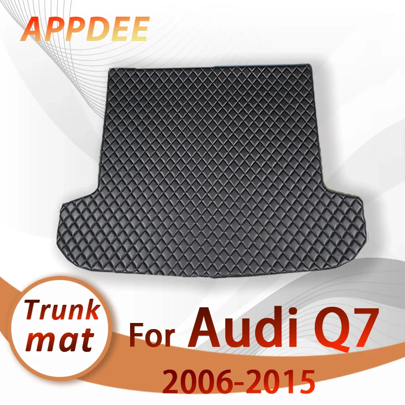 Car Trunk Mat For Audi Q7 4L 7-Seat 2006-2015 07 08 09 10 11 12 13 14 Custom Car Accessories Auto Interior Decoration