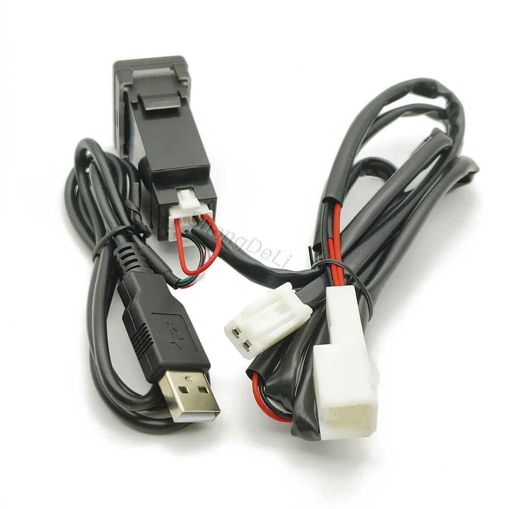 جديد USB نقل البيانات الصوتية نوع C PD المقبس شاحن سريع محول الإدخال لملحقات تويوتا