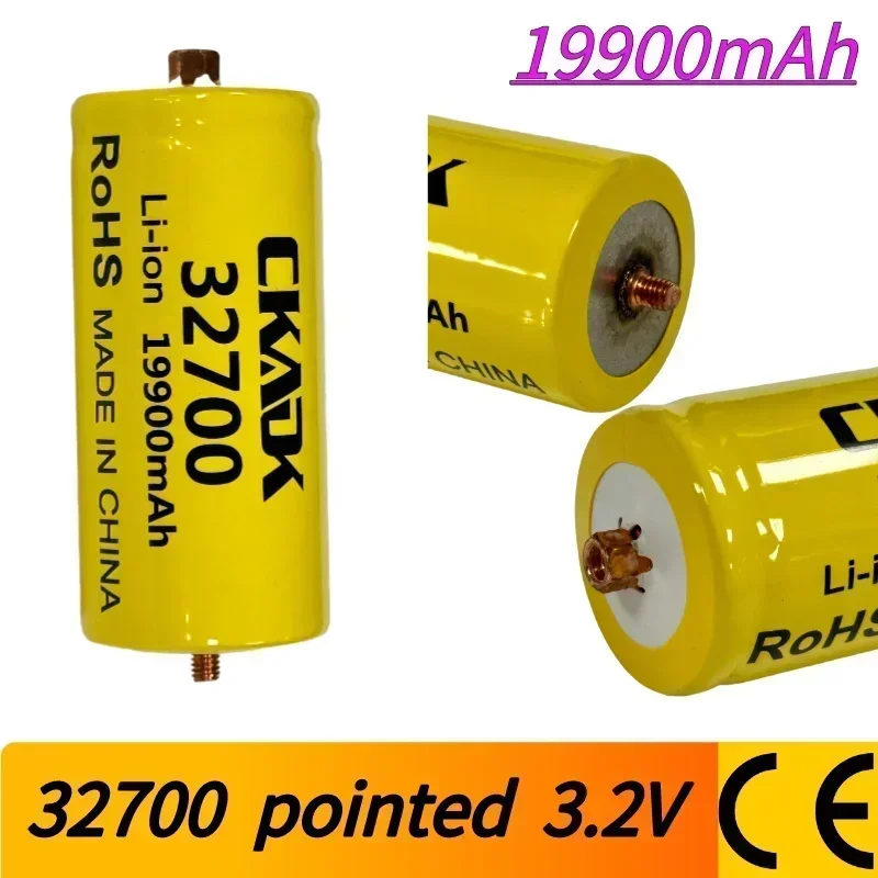 Original 32700 3.2V 19900mAh Rechargeable Lithium Battery 32650 LiFePO4 5C Discharge Battery for Backup Power Flash of Charge