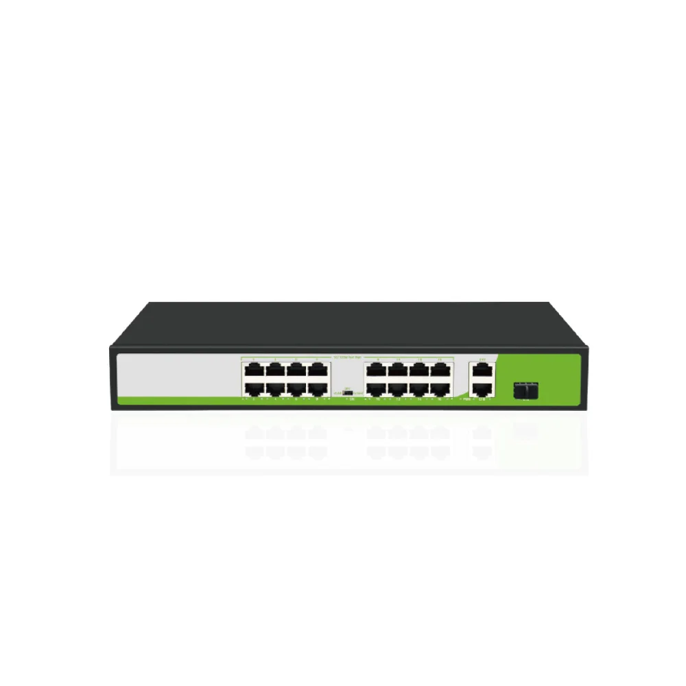High Performance POE Switch RJ45 Ports with Surge Protection Switch 1000 SFP Port 250M Long-Distance