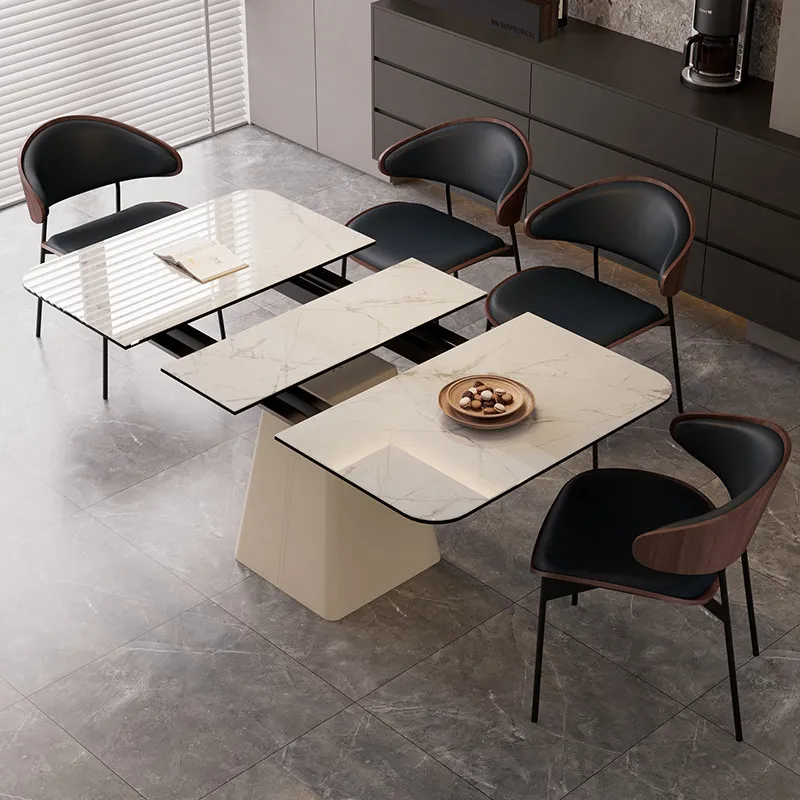 

Folding Space Savers Dining Table 6 Seater Restaurants Luxury Design Dining Table Kitchen Multifunctional Comedor Accessories
