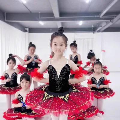 Strój do tańca Letnie sukienki dla dziewczynek Tiulowa spódniczka Sceniczna balerina Ubrania dla dzieci Vestidos Strój księżniczki na przyjęcie Sukienka dla dziewczynki Trykot baletowy