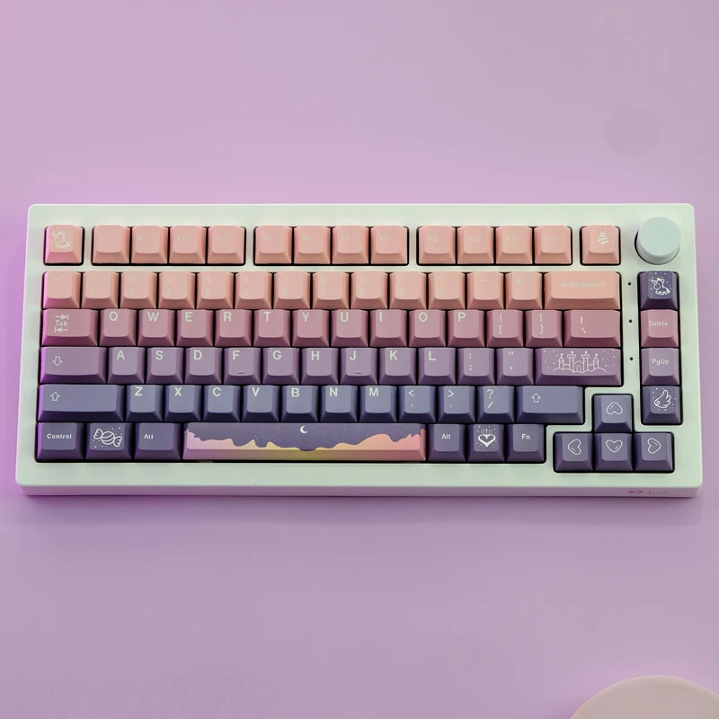 

136 Keys GMK Fairy Tale Keycaps English Cherry Profile PBT 5-side Dye Sublimation Mechanical Keyboard Keycap For MX Switch