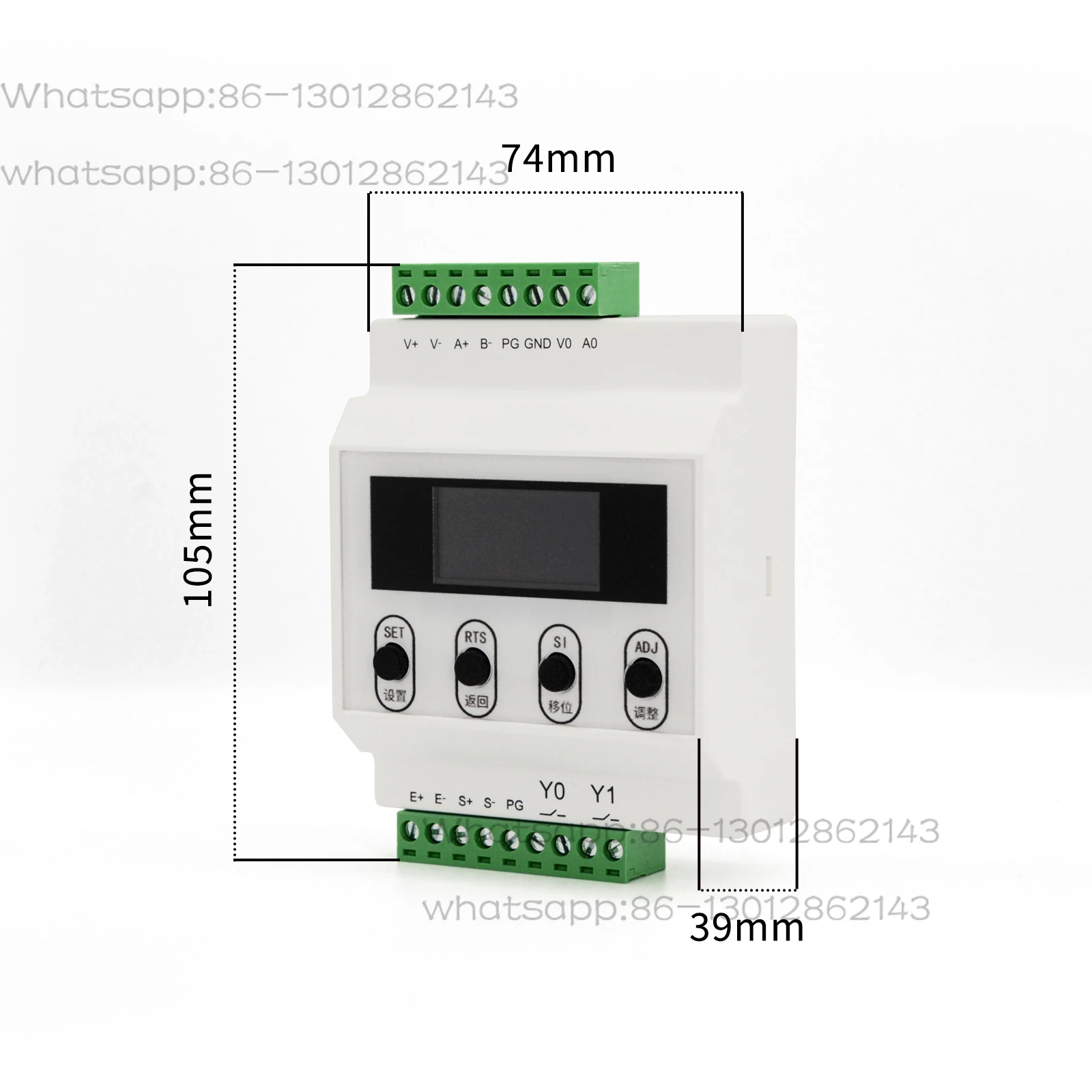 Battery load controller, weighing sensor indicator, transmitter instrument, 0-20mA, 0-5V, 0-10V