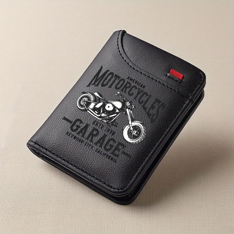 1 Retro-Biker-Geldbörse aus Leder für Herren, traditioneller Motorrad-Stil, mehrere Kartenfächer, Kreditkartenetui, bevorzugtes Geschenk für Männer – Detail 7
