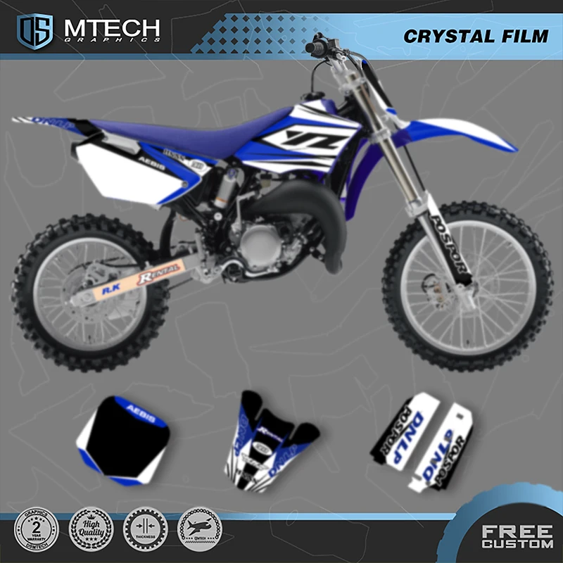 

DSMTECH Custom Team мотоциклетные наклейки, наборы наклеек для Yamaha YZ85 YZ 85 2002-2014, индивидуальная графика 001