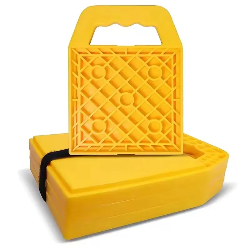 

ABVC RV Подкладки-блоки для стабилизаторов и выравнивающих опор для прицепов-дач, 4 шт. – Защита от УФ-излучения, удобный ремень для переноски, противоскользящие