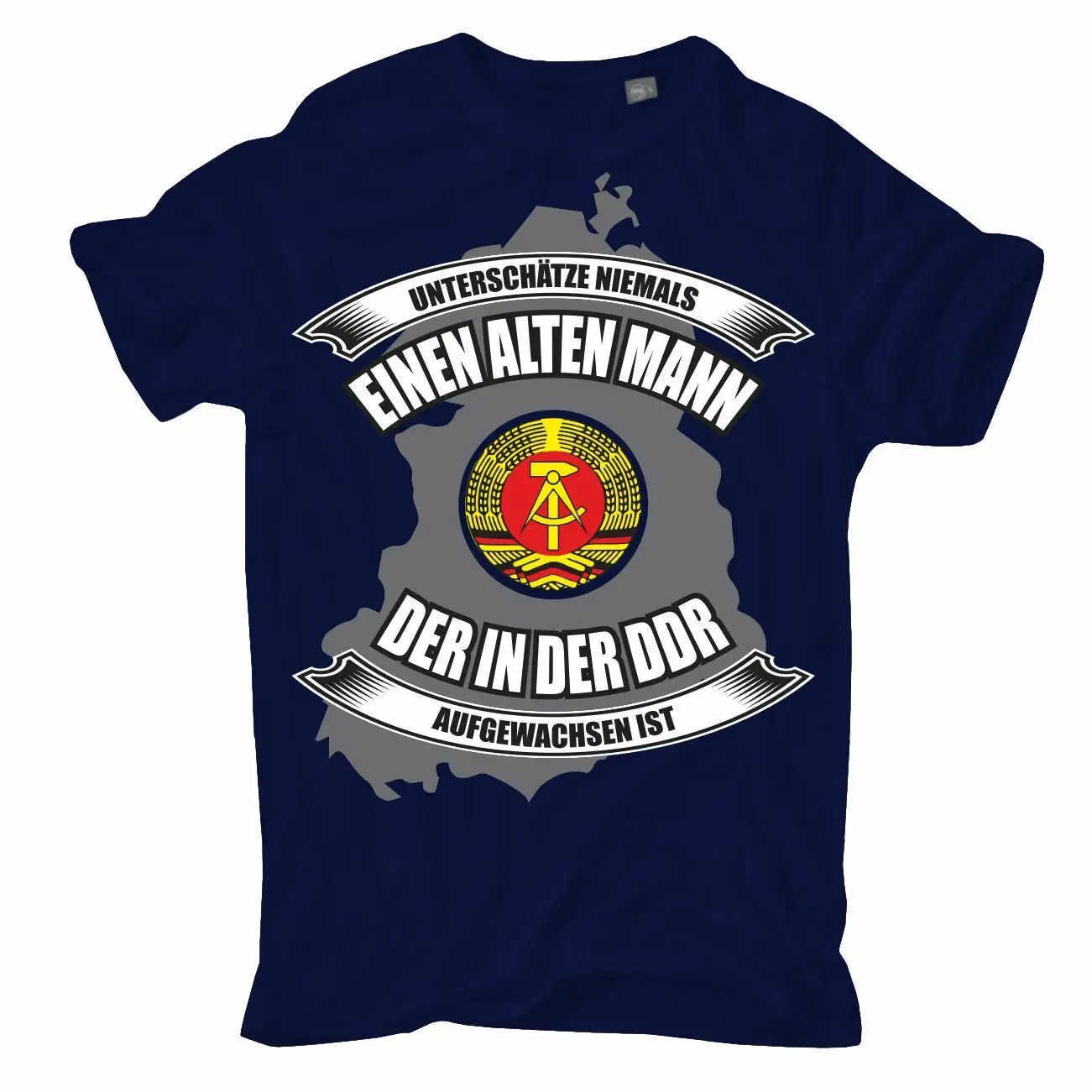 T-shirt Undercuts never an old man from the GDR East East Germany Ossi