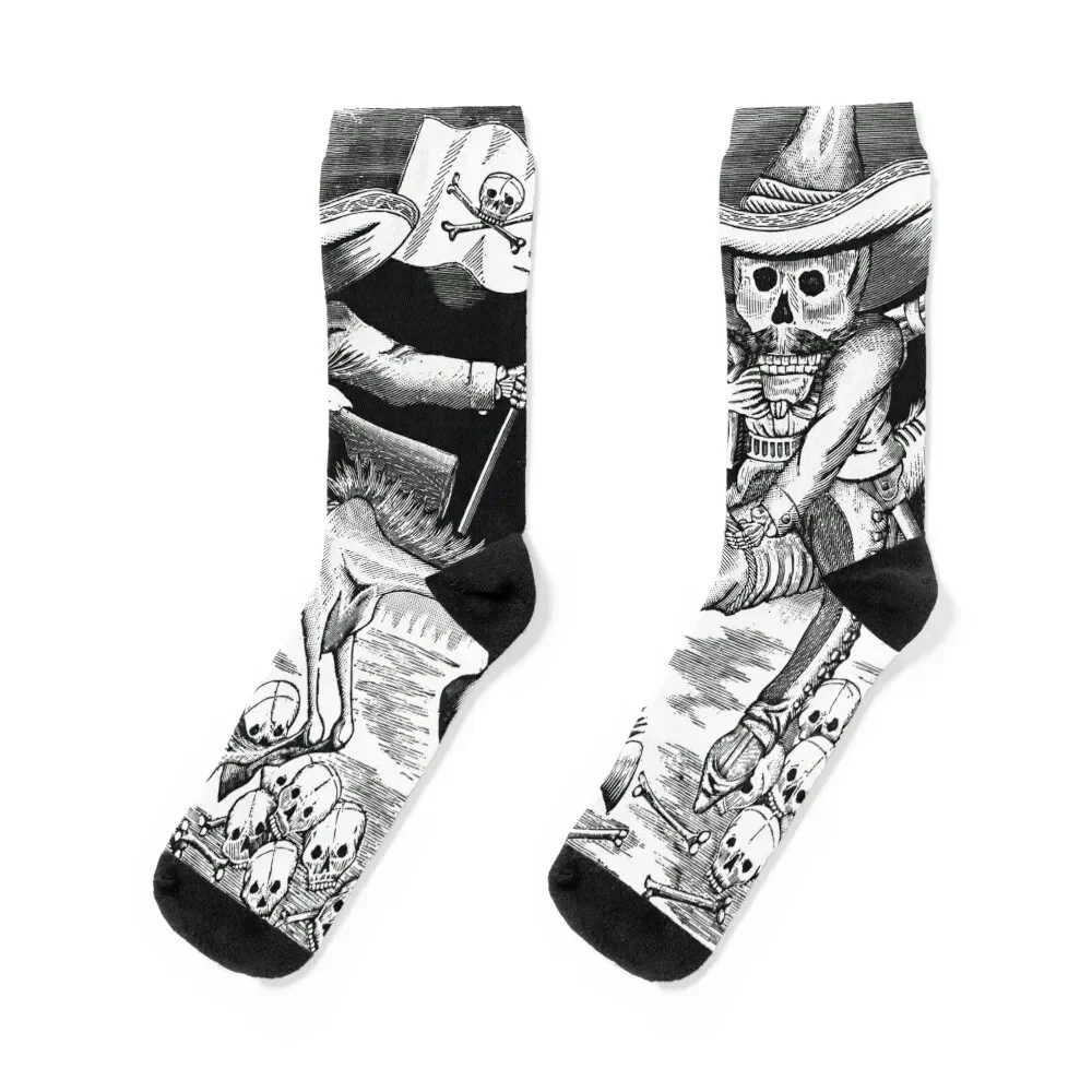 

Zapata - José Guadalupe Posada Socks kids designer brand valentine gift ideas bright garter Boy Socks Women's