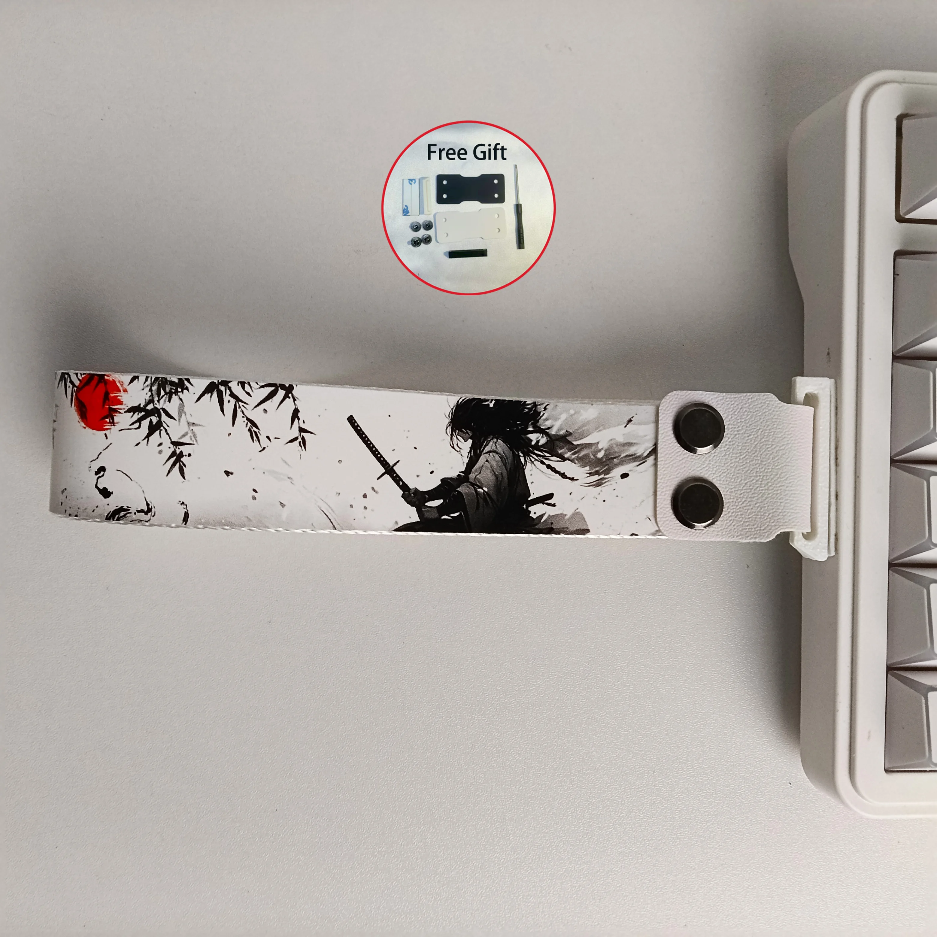 Image of Anime-Tastaturband, Nylonband für ATK 68 Wooting 60he mechanische Tastatur, pastble, dekoratives Armband, PU-Schrauben, 3 m Klebeband