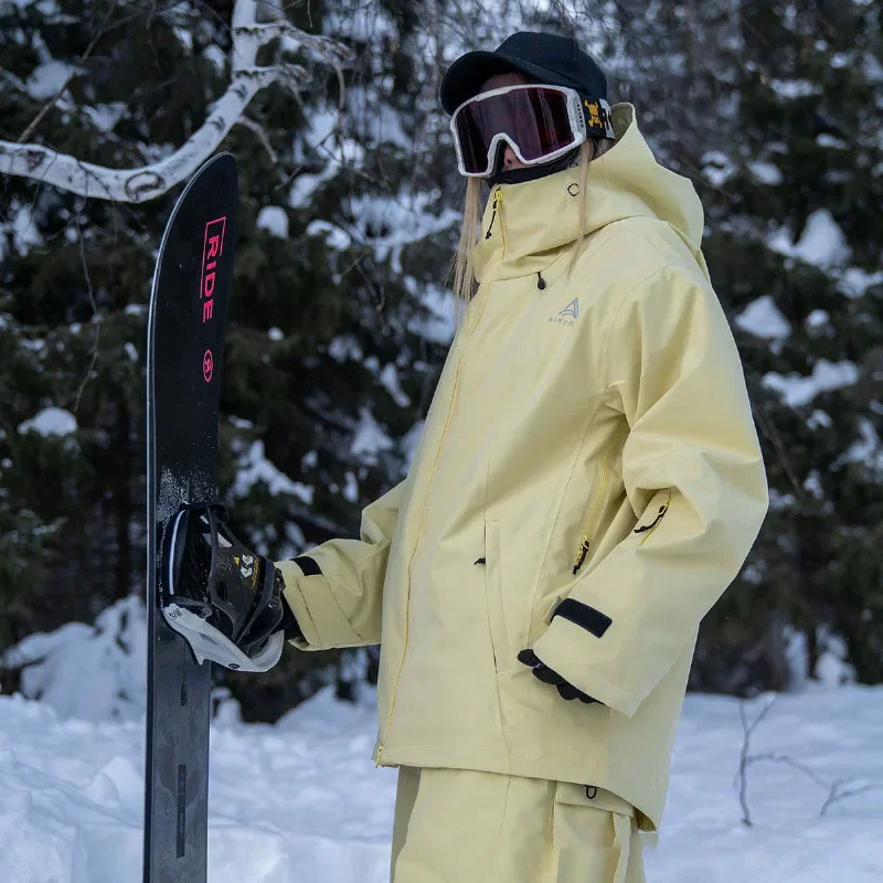 Snowboarding overcoats 2025 lyže bundy pro ženy muži zima 3L teplý outdoorové zahuštěný větruodolná volné nový lyžování oblečení topy