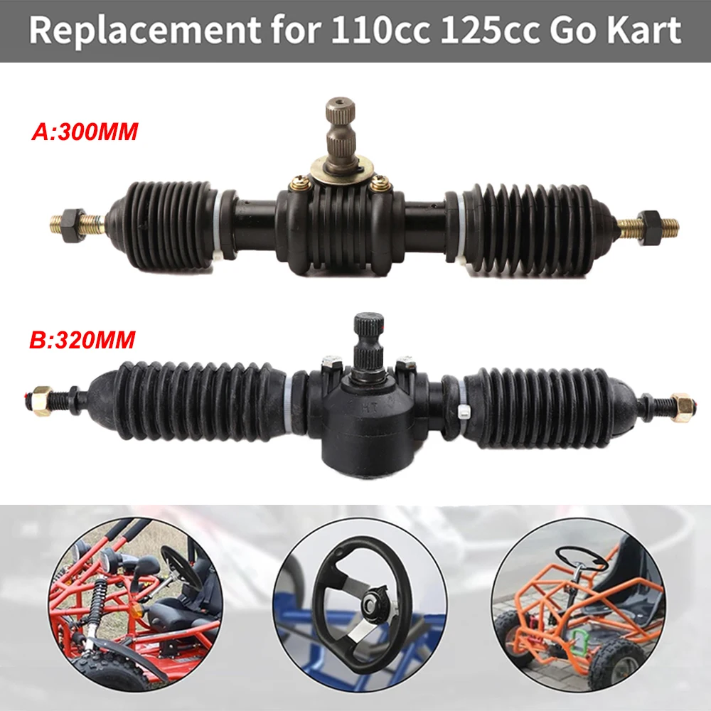 

1pcs 300mm320mm Go Kart Power Steering Gear Shaft Rack Pinion Assembly For DIY China Karting ATV UTV Buggy Quad Bike Accessories