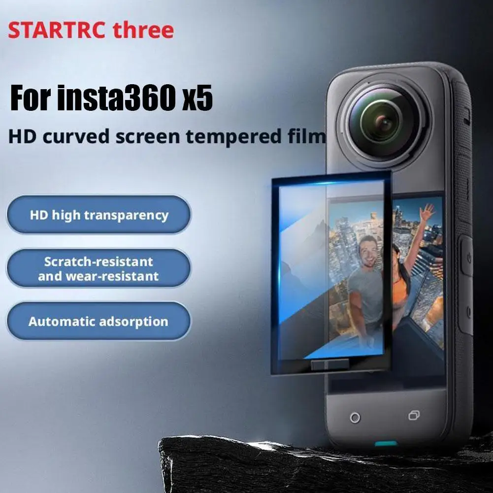 

For Insta 360 X4 X5 Screen Protector Film for Insta360 X5 X4 Accessories LCD Display Film Ultra HD Scratch Resistant